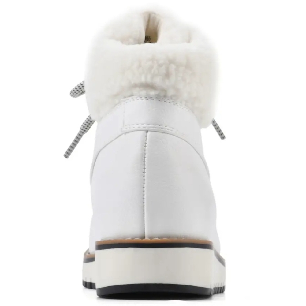 NIB White Mountain White Winter Boots with Black Sole - Size 8.5 - Picture 4 of 8